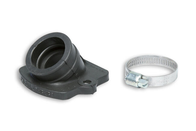 029441b Collettore Racing ø 22 - 28 E Lunghezza 26,5 Inclinato In Fkm Per Motori Piaggio - Gilera 2t 50 Cc Malossi
